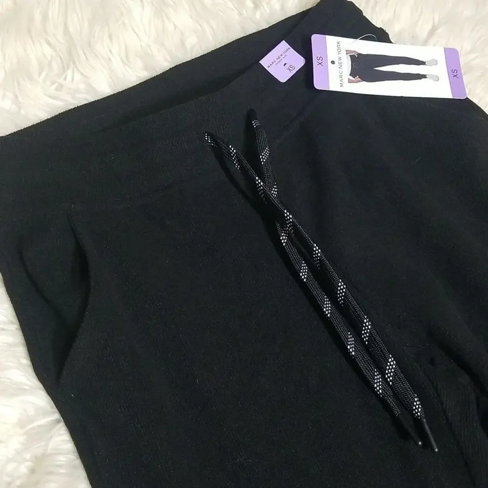 NWT Marc New York Black Sweatpant Jogger Pants
